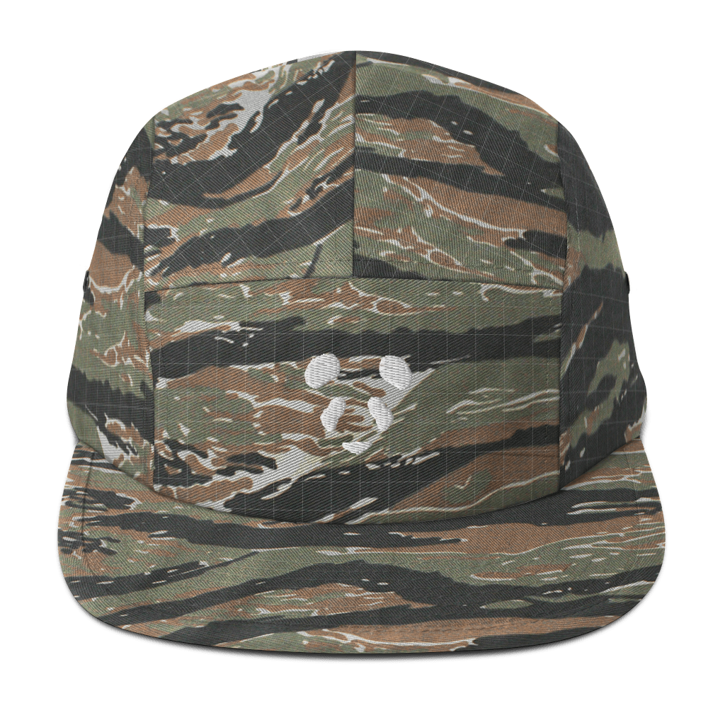 Face Logo Five Panel Cap