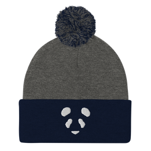 Face Logo Pom Beanie