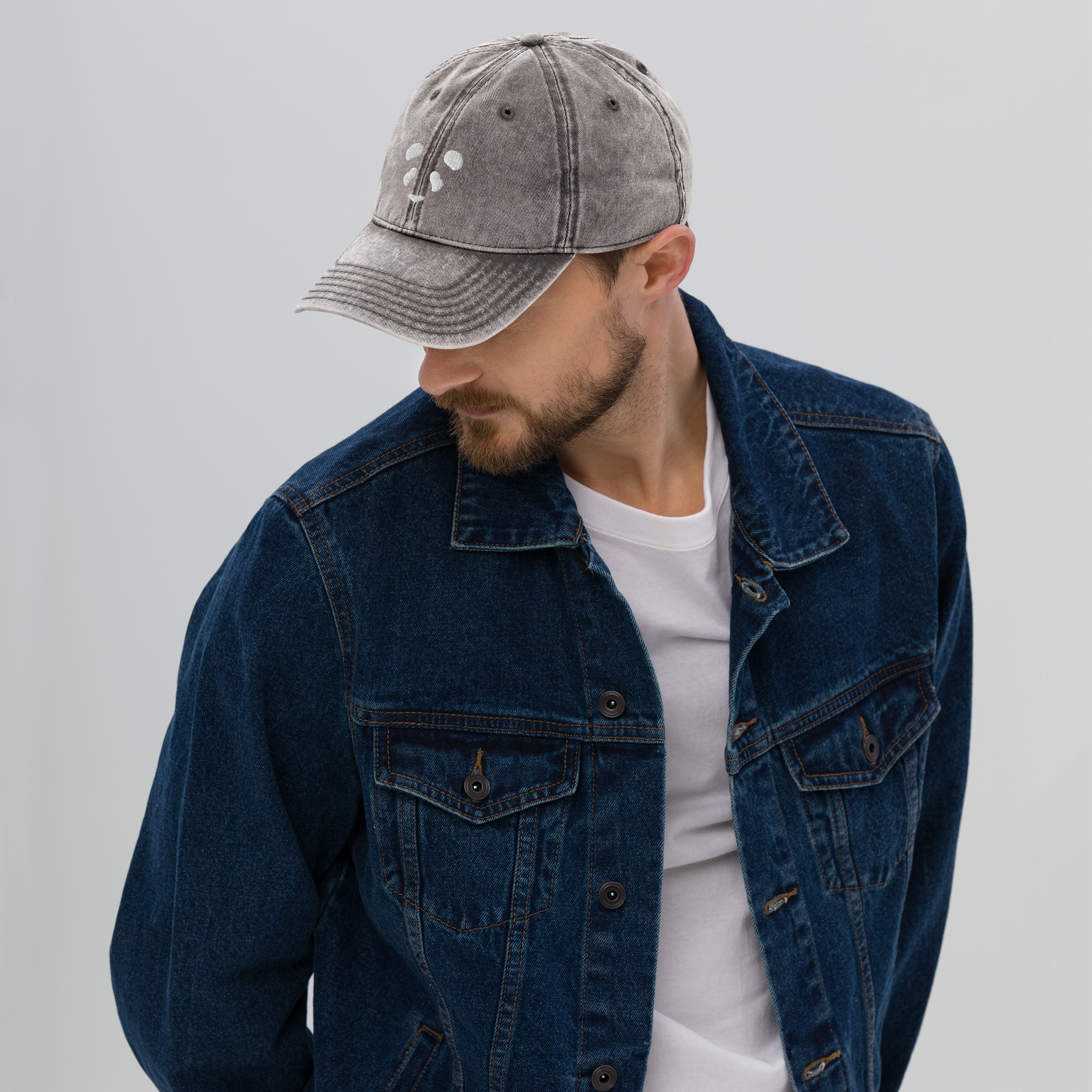 Face Logo Vintage Cap