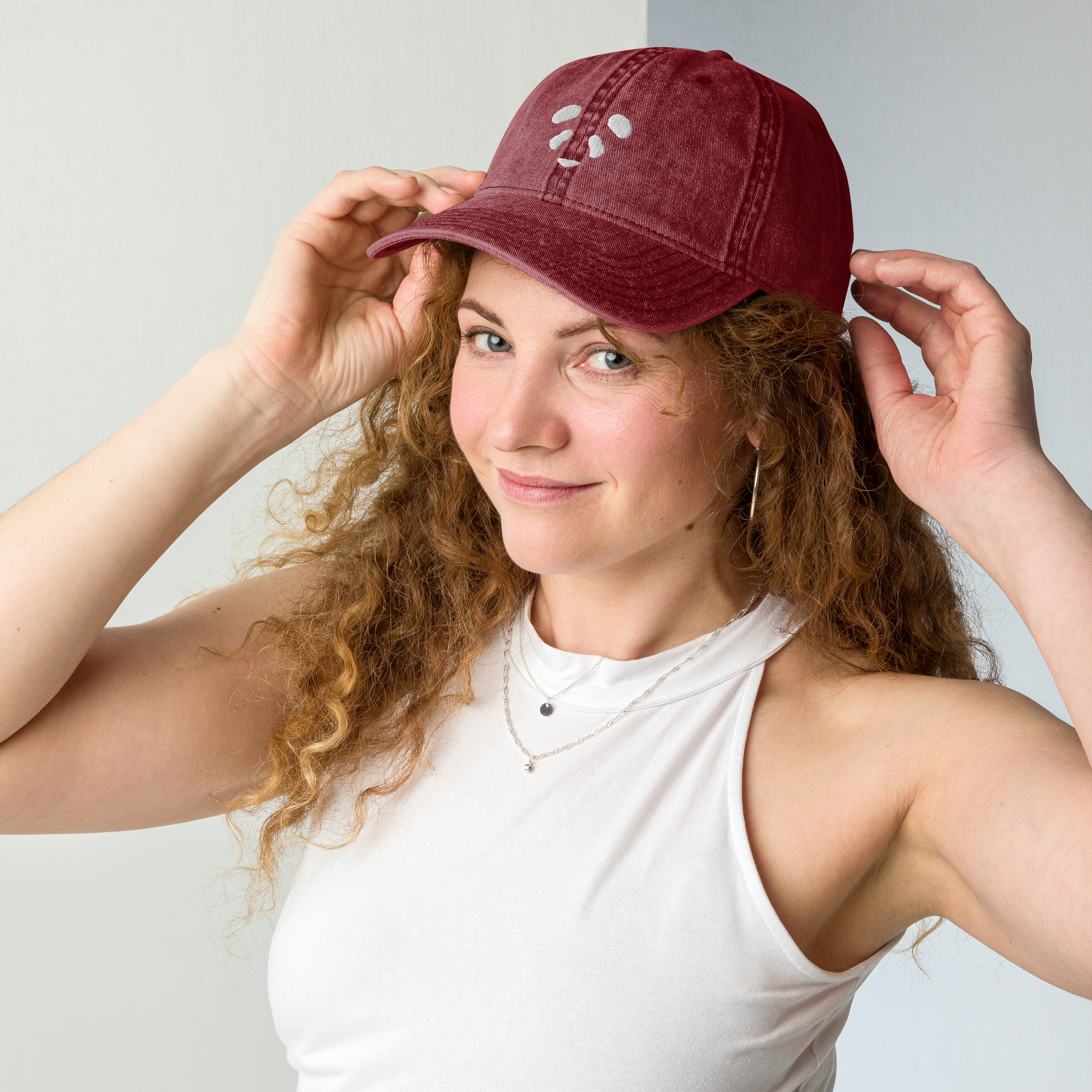Face Logo Vintage Cap