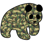 Camo Sticker - Preserve Panda