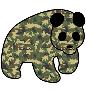 Camo Sticker - Preserve Panda