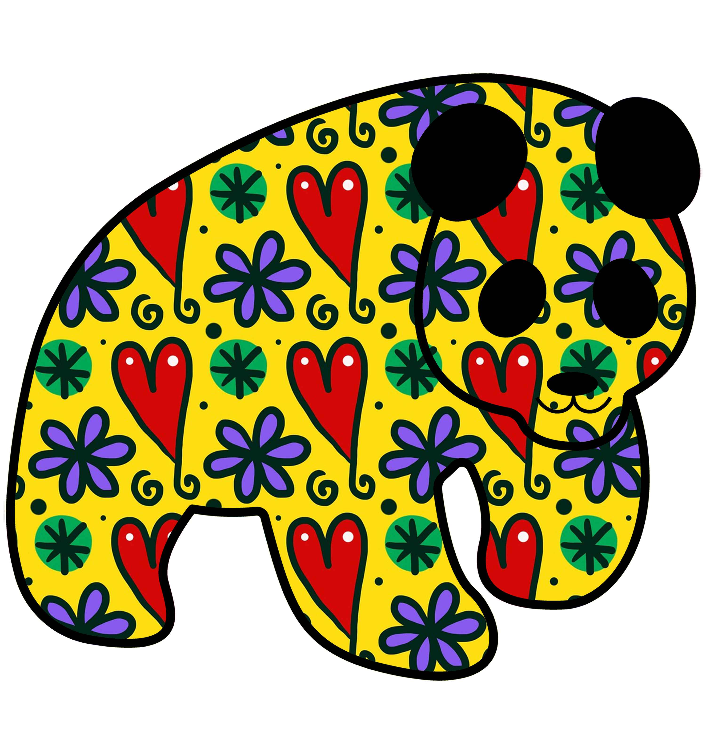 Pop Art Sticker - Preserve Panda