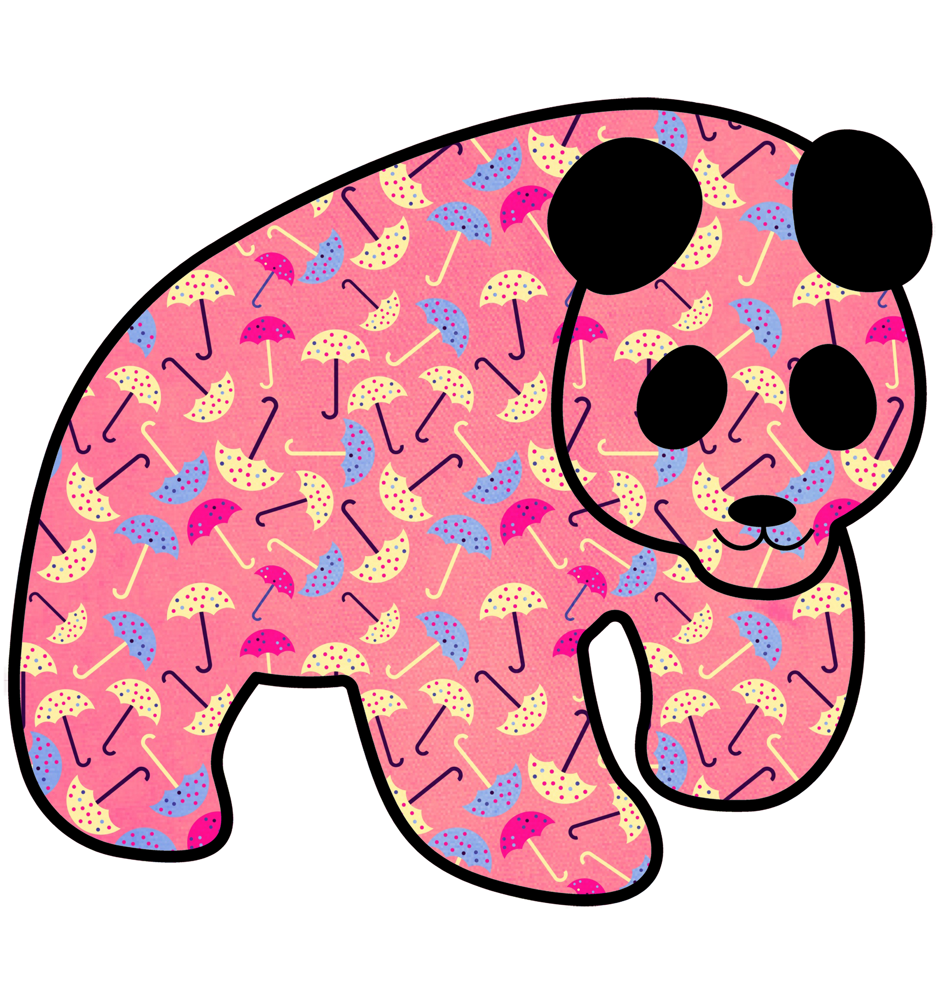 Umbrella Sticker - Preserve Panda