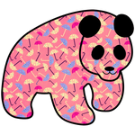 Umbrella Sticker - Preserve Panda
