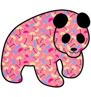 Umbrella Sticker - Preserve Panda